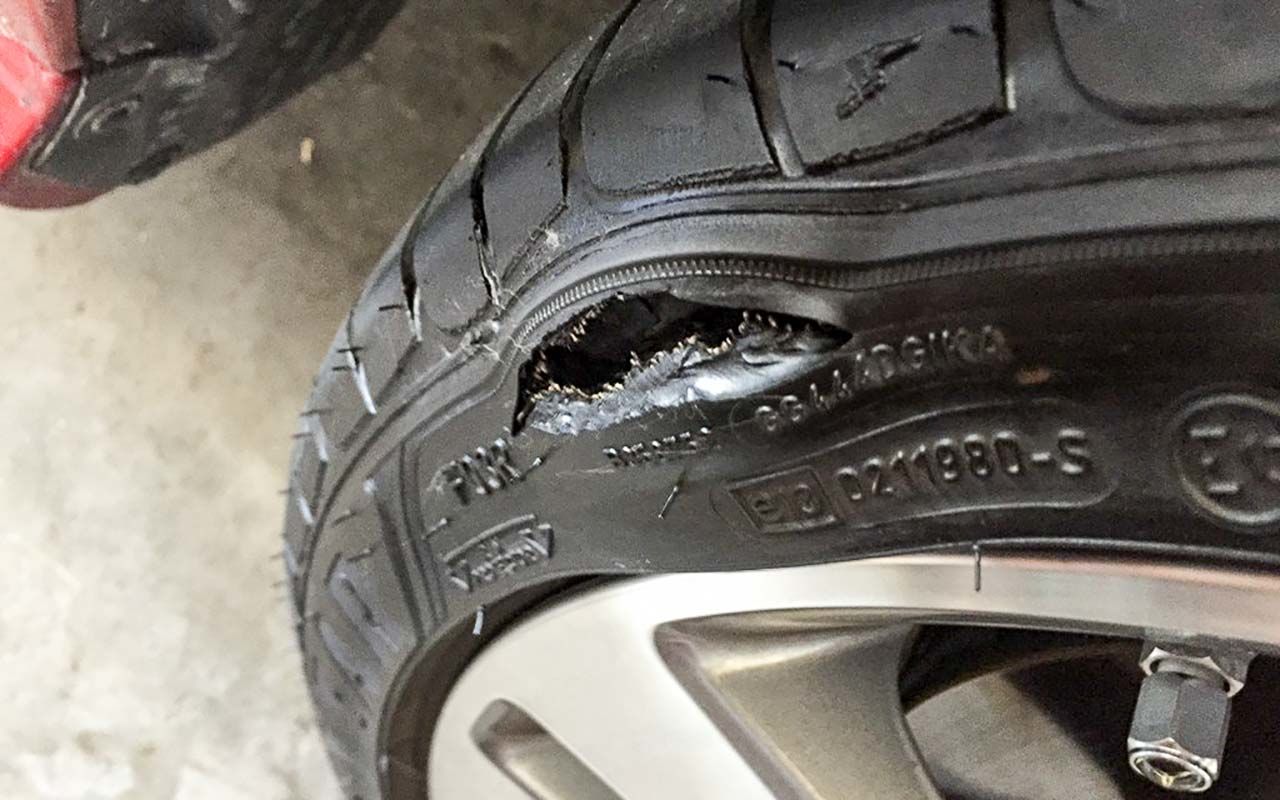 Боковой порез шины не опасны